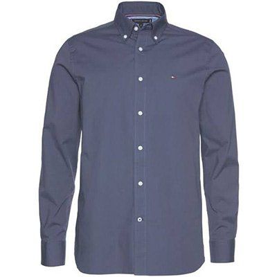 Tommy Hilfiger Langarmhemd in Blau für 48,93€ (statt 70€)