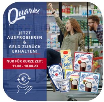 Quarki Produkte gratis ausprobieren