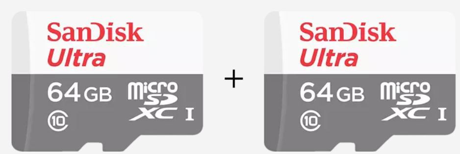 Doppelpack: Sandisk Ultra microSDXC Speicherkarte 64GB für 14€ (statt 34€)