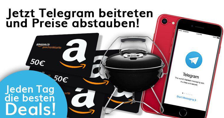 Letzter Tag! 🔥🔥 Großes Telegram Gewinnspiel: wir verlosen ein neues iPhone SE, Amazon Gutscheine uvm.