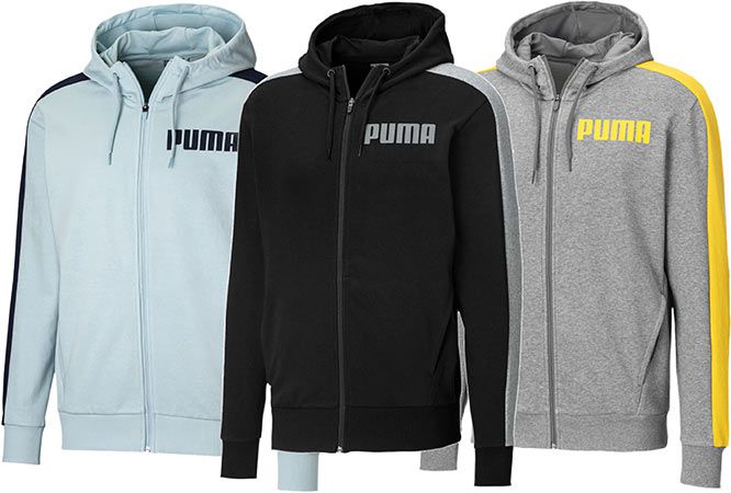 Puma Contrast Herren Sweatjacke mit Kapuze in 3 Farben für je 23,99€ (statt 38€)