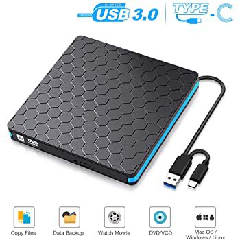 SAWAKE externer USB CD Brenner und DVD Rom für 13,99€ (statt 20€)   Prime