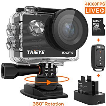 ThiEYE T5 Pro 4k ActionCam mit 60fps, 170° Weitwinkel & 2 Akkus für 89,99€ (statt 150€)