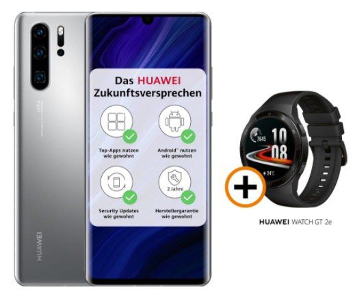 Huawei P30 Pro New Edition + Smartwatch GT2e für 49€ + o2 Flat mit 40GB LTE für 34,99€ mtl.