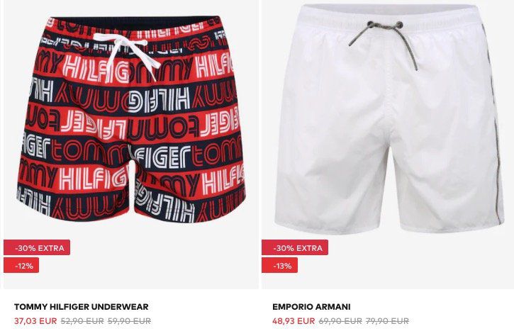 About You mit bis 30% Rabatt auf Bademode   z.B. Hugo Boss Shorts für 37€ (statt 46€)