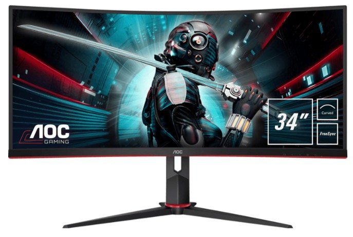 AOC CU34G2   34 Zoll WQHD Monitor mit bis 100 Hz + FreeSync für 360,90€ (statt 399€)