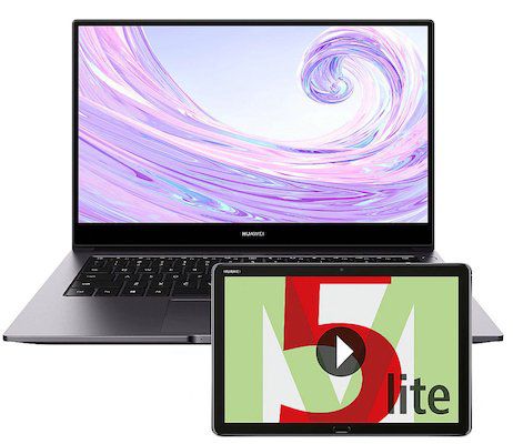 Huawei MateBook D 14 + MediaPad M5 Lite für 799€ (statt 1.052€)