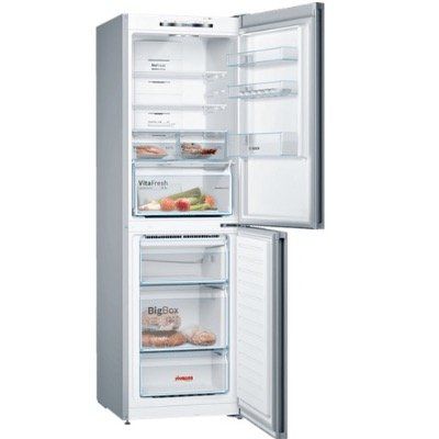 Vorbei! BOSCH KGN34VL3A Kühlgefrierkombination A++ aus Edelstahl für 399€ (statt 589€) + 60€ Eismann Gutschein