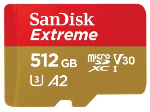 SanDisk Extreme 512GB microSDXC Speicherkarte für 59,99€ (statt 81€)