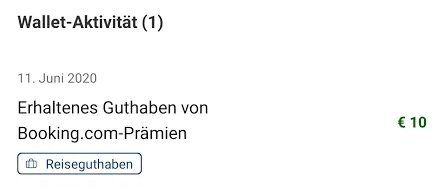 Booking.com: 10€ Guthaben gratis in der App   für nur 3 Mausklicks