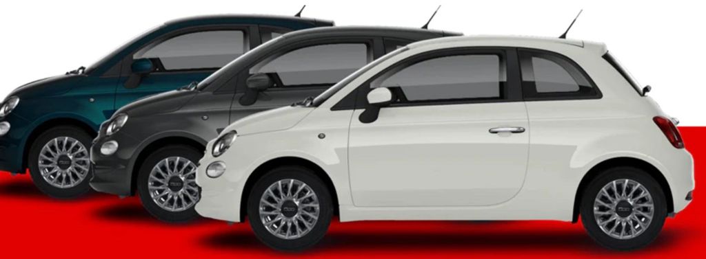 FIAT 500 1.0 GSE N3 Hybrid Lounge Limousine mit 70PS für 99€ mtl. (Privat Leasing)