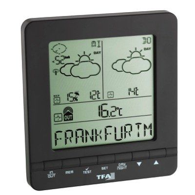 TFA Dostmann Meteotime Easy Wetter Info Center für 29,99€ (statt 50€)