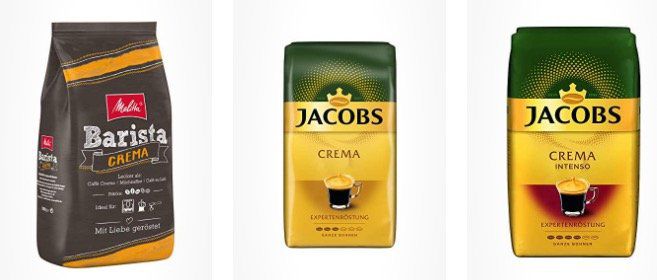 Kaffee (versch. Sorten) Tagesdeal bei Amazon   z.B. 1kg Lavazza Caffè Crema Classico ab 9,49€