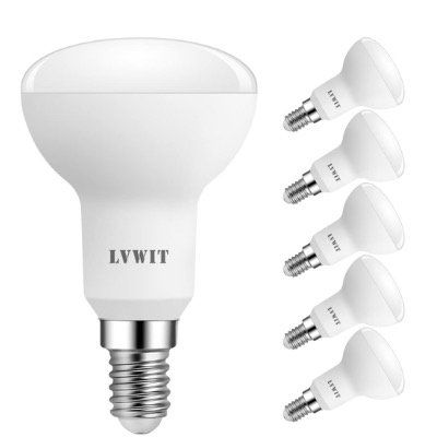 6x LVWIT LED Reflektorlampe E14 R50 Warmweiß mit 470lm und 5W für 7,80€ (statt 14€)