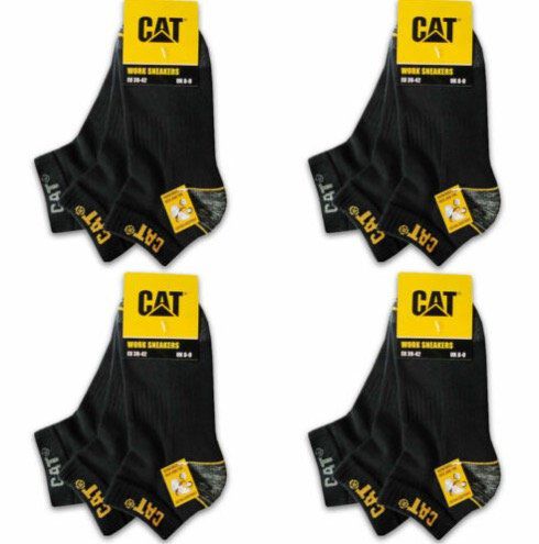 12er Pack CAT Caterpillar Work Sneaker Arbeitssocken 39 50 für 29,99€ (statt 39€)