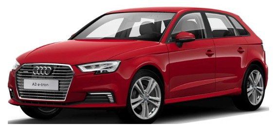 Gewerbe: AUDI e tron A3 Sportback Hybrid S Tronic mit 150PS in Tangorot Metallic für 199€ netto   LF 0,64