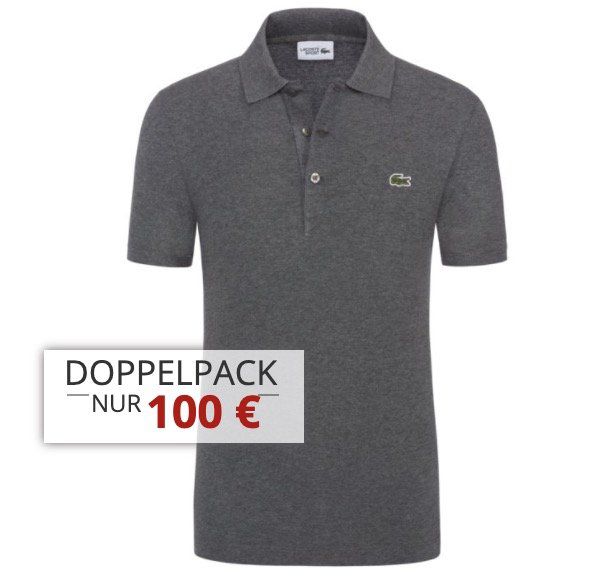 2er Pack Lacoste Poloshirts in Regular Fit ab 90€ (statt 114€)