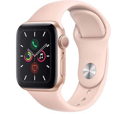 Vorbei! Apple Watch Series 5 GPS 40mm in Gold mit Sandrosa Sport Armband für 325,84€ (statt 377€)