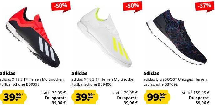 adidas Mega Sale mit vielen Angeboten   z.B. adidas Run 60s Laufschuhe für 33,33€ (statt 47€)