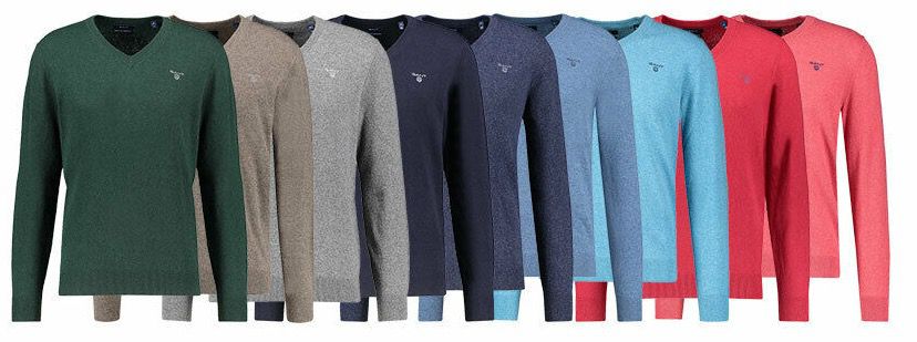 GANT Herren Pullover aus weicher Lammwolle für 49,90€ (statt 59€)