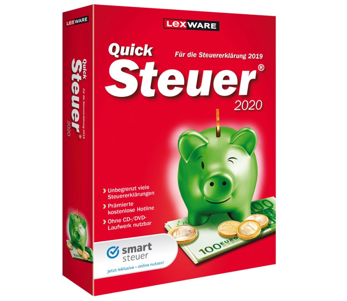Lexware QuickSteuer 2020 für das Steuerjahr 2019 für 8,99€ (statt 12€)