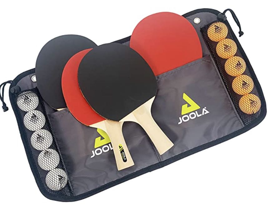 Joola Family Tischtennis Set mit 4 Schläger & 10 Bälle inkl. Tasche für 15,64€ (statt 22€)   Prime