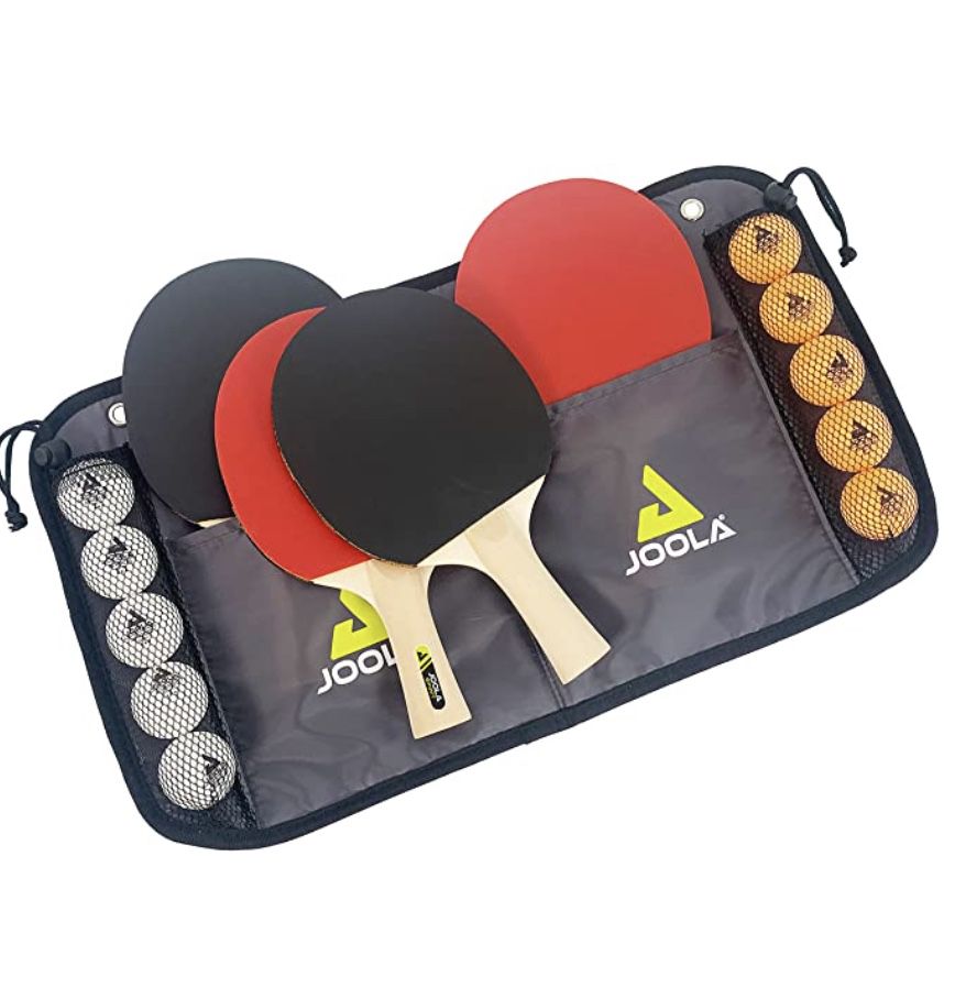 Joola Family Tischtennis-Set mit 4 Schläger &#038; 10 Bälle inkl. Tasche für 15,64€ (statt 22€) &#8211; Prime
