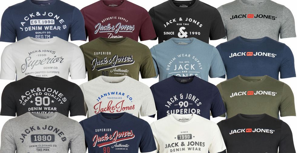 Jack & Jones Herren Rundhals T Shirts (teilweise Restgrößen) für je 10,50€ (statt 15€)