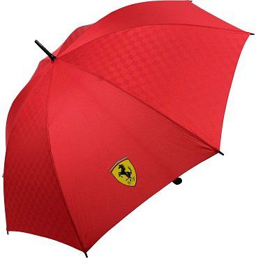 Scuderia Ferrari Stockschirm in schwarz oder rot für 13,99€ (statt 19€)   Doppelpack nur 23,98€