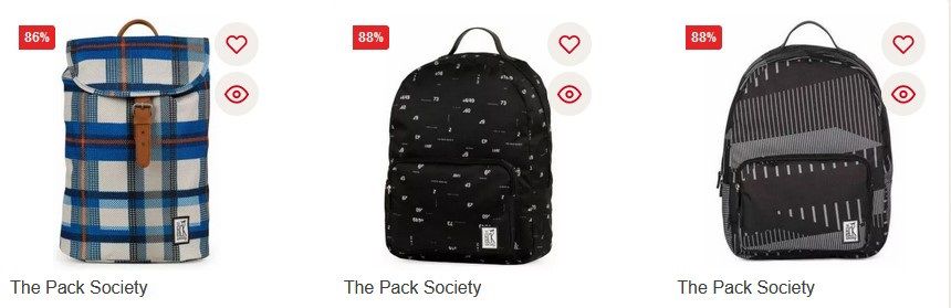 The Pack Society Rucksäcke für je nur 5€ zzgl. 5,12€ VSK