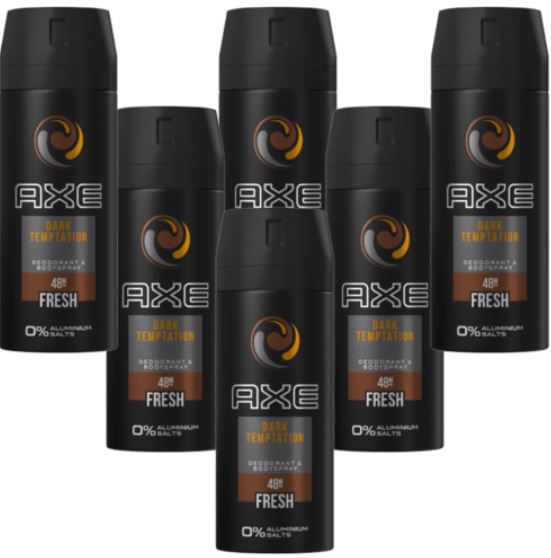 Axe Bodyspray Dark Temptation 6 x 150ml für 13,99€ (statt 19,19€)