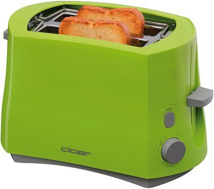 CLOER 3317 4 Toaster in grün (825 Watt) für 24,37€ (statt 32€)