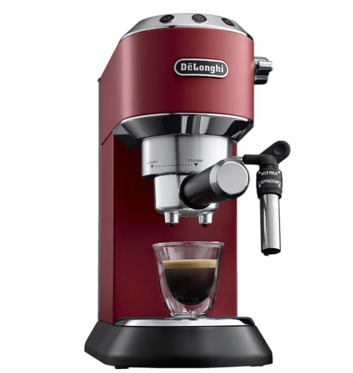 Delongi EC 685.R Dedica Espressomschine + Milchaufschäumer EMF2 Latte für 158,99€ (statt 202€)