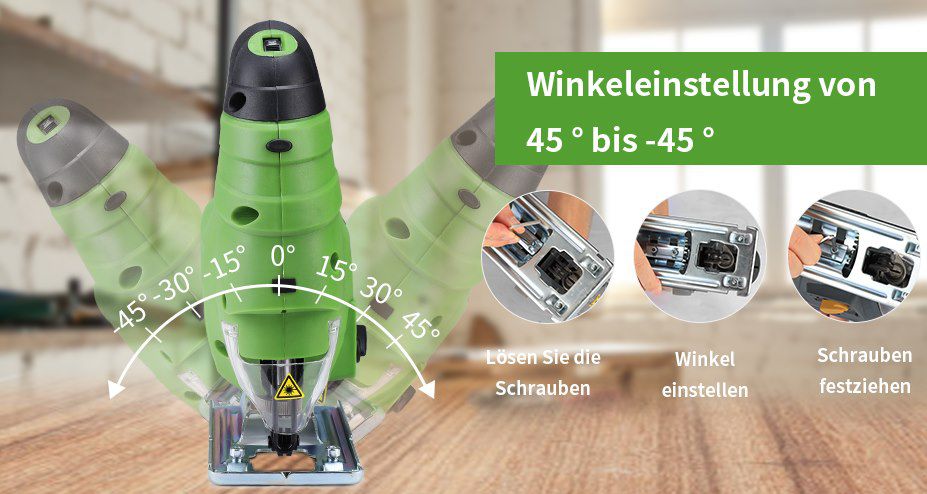 800W Stichsäge mit Laserführung & 7 Geschwindigkeiten für 29,99€ (statt 40€)