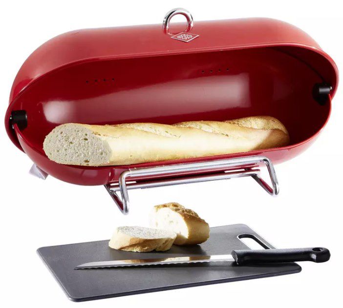 Wesco Breadboy Brotbox mit Brotmesser und Schneidebrett für 33,94€ (statt 60€)