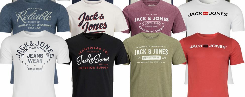 Jack & Jones Herren Rundhals T Shirts (teilweise Restgrößen) für je 10,50€ (statt 15€)