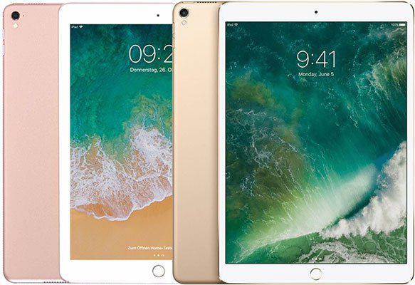 Apple iPad Pro 10,5 Zoll (2017) mit 512GB in Rose oder Gold für je 569€ (statt 713€)