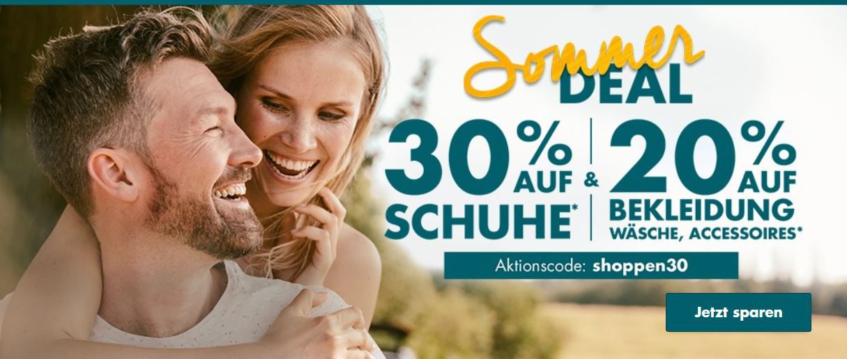 Galeria Sommer Deal: 30% Rabatt auf Schuhe   20% auf Bekleidung & Co. bis Mitternacht