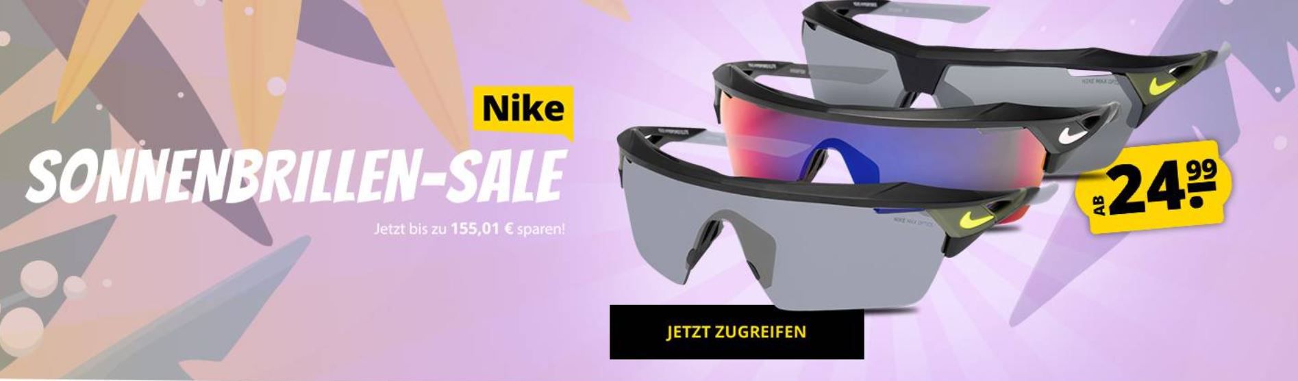 Nike (Sport) Sonnenbrillen ab 24,99€ (statt teilweise 90€) oder Calvin Klein ab 36,99€