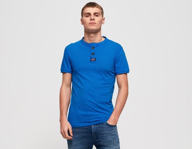 Superdry Herren Vintage Shirt Küstenblau für 13,95€ (statt 17,50€)