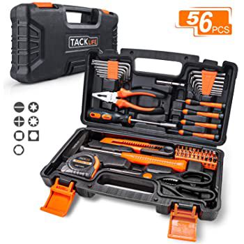 Tacklife HHK3B 56 tlg. Werkzeugkoffer für den Haushalt etc für 17€ (statt 24€)