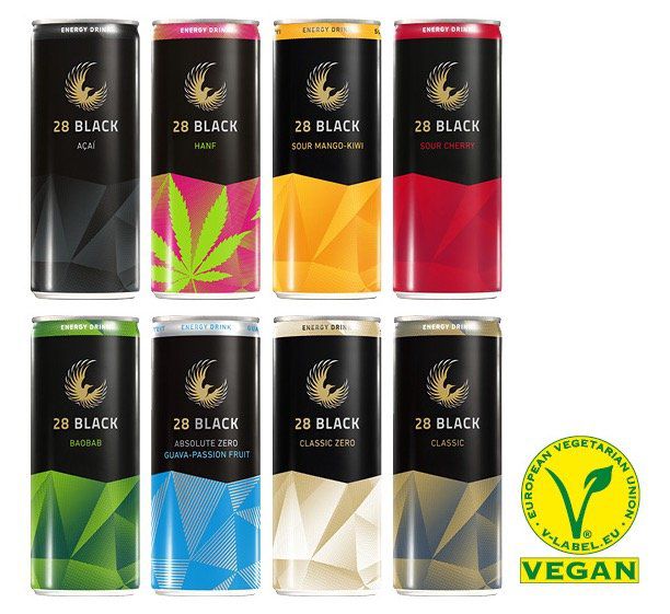 Tipp: 24er Pack 28 Black Energy Drinks in versch. Geschmacksrichtungen für 24€