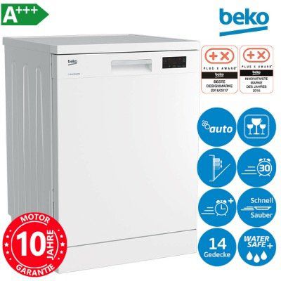 Beko DFN16430W A+++ Stand Geschirrspüler unterbaufähig 60cm in Weiß für 319,90€ (statt 449€)