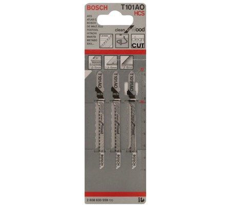 Vorbei! 3er Pack Bosch Professional Stichsägeblatt Clean for Wood zum Sägen in Holz (T 101 AO) für 2,91€   Prime