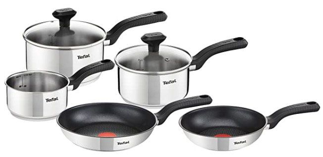 Tefal Comfort Max Kochgeschirr Set inkl. 2 Pfannen für 65€ (statt 101€)