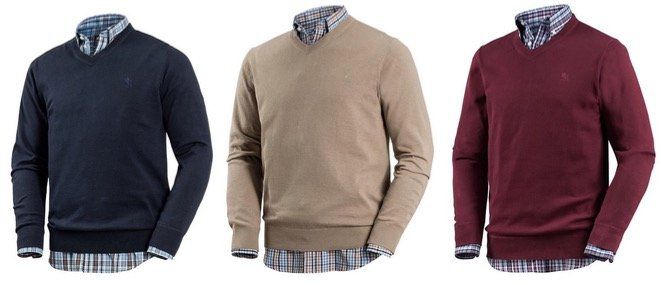 Otto Kern Kombi Set aus Karo Langarmhemd und Pullover für 39,99€ (statt 56€) + gratis 10x FFP2 Masken