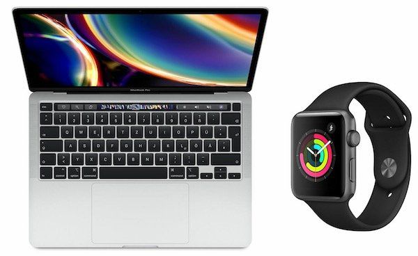 Apple MacBook Pro 13 2020 mit 512GB + Apple Watch Series 3 GPS 42mm für 1.949,90€ (statt 2.111€)   eBay Plus