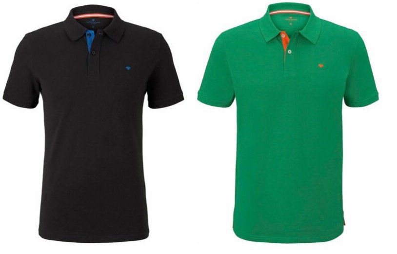 Restposten: Tom Tailor Basic Kurzarm Poloshirt für 14,39€ (statt 21€)