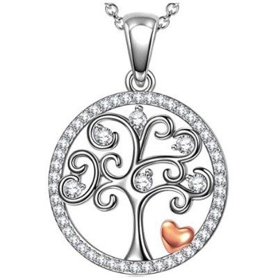 ANGEL NINA Anhänger aus 925er Sterling Silber mit Lebensbaum Motiv in Geschenkbox für 14,99€ (statt 26€)   Prime