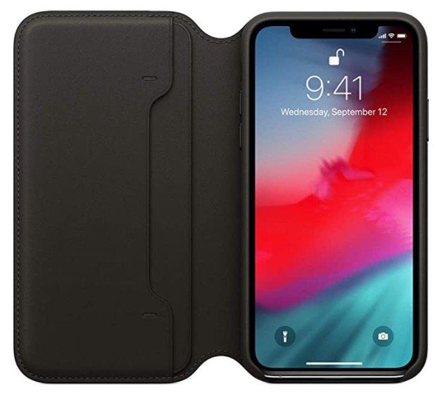 Apple iPhone XS & XS Max Echt Leder Folio Case für 17,91€ (statt 34€)